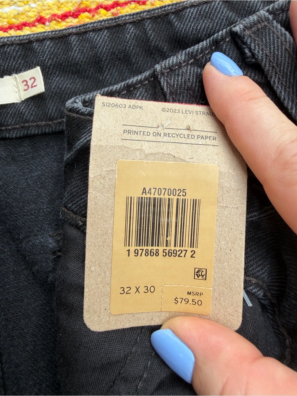 Levi's Black 90’s Baggy Cargos - Picture 6 of 6